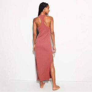 NWT Spiritual Gangster Burgundy Ribbed Dress M